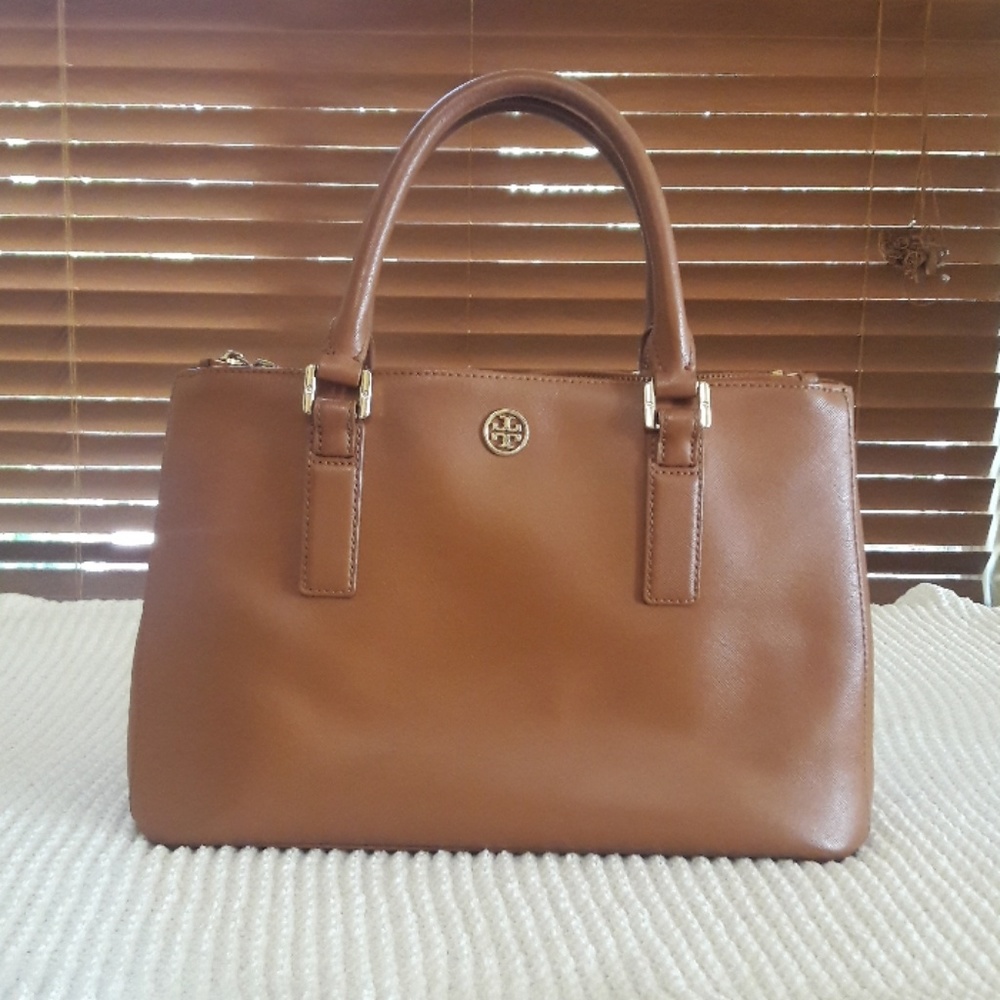 Tory Burch Robinson double zip tote